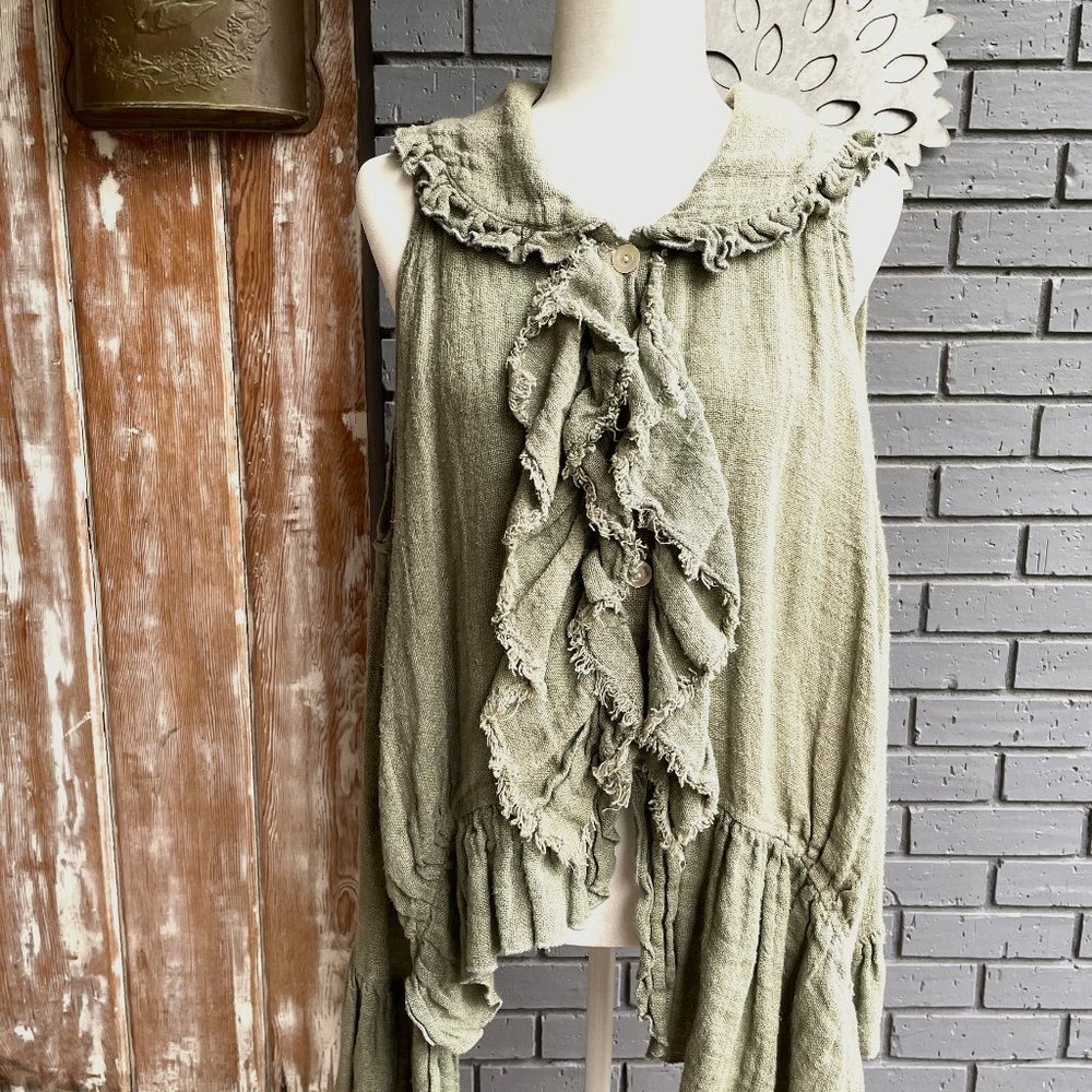 Magnolia Pearl linen top - OS